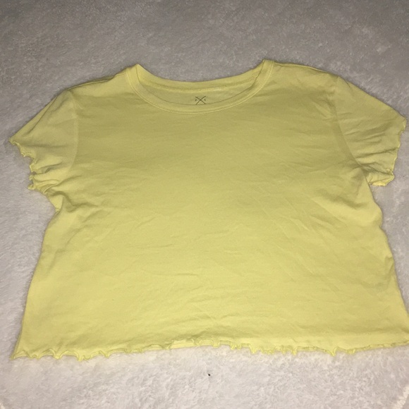 PacSun Tops - Yellow Pacsun Tee with Lettuce Edge